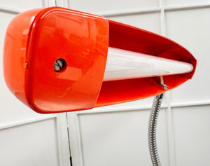 Vintage Hanimex Retro Dark Orange Table Desk Lamp | Adelaide Clocks