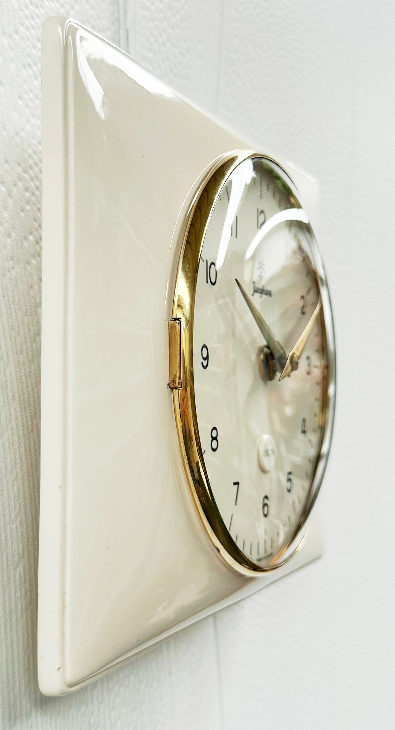 Vintage ceramic Junghans Electra Battery Kitchen Wall Clock | Adelaide Clocks