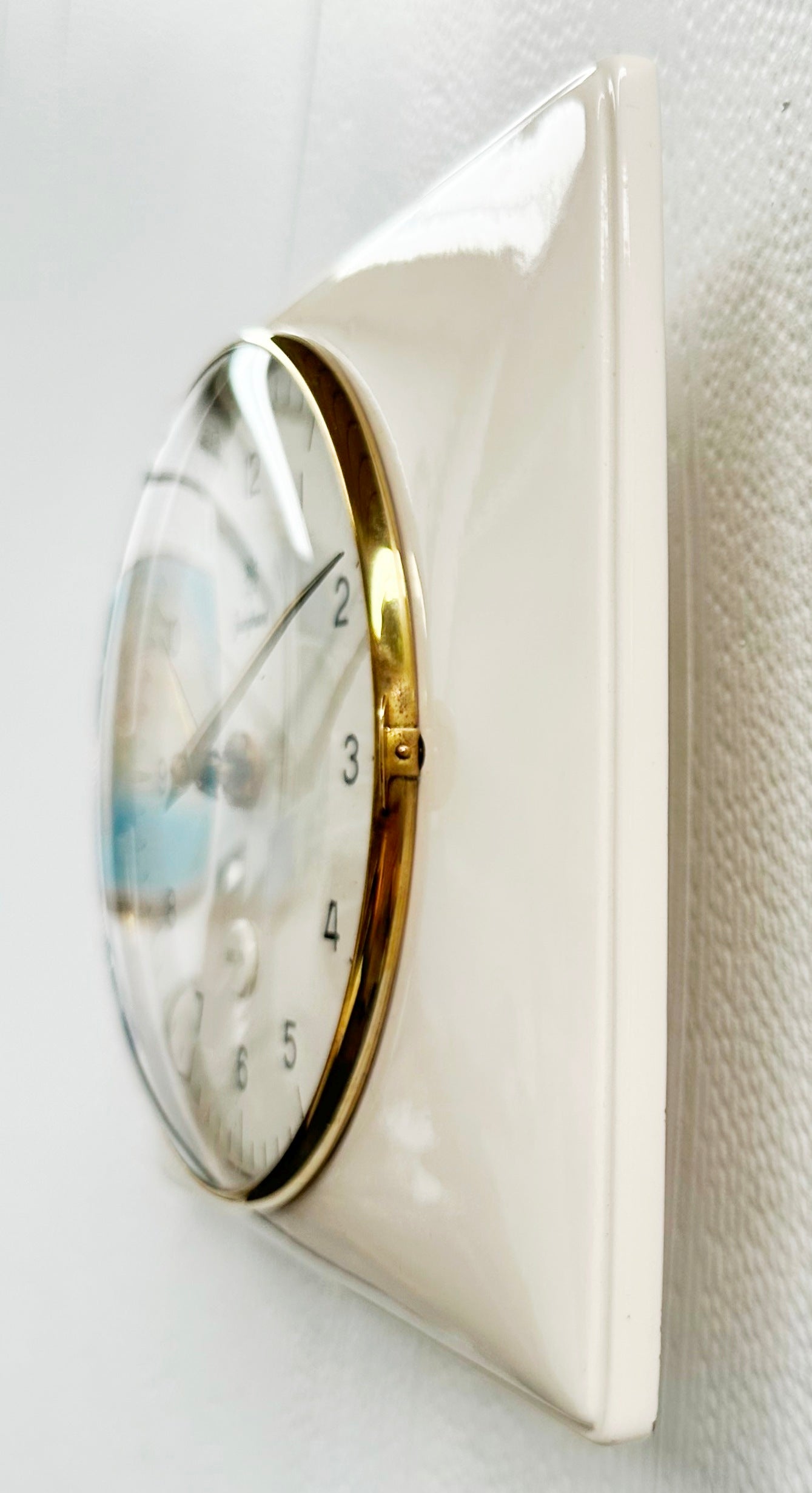 Vintage ceramic Junghans Electra Battery Kitchen Wall Clock | Adelaide Clocks