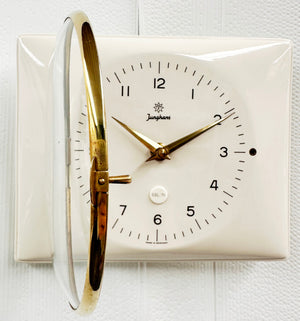 Vintage ceramic Junghans Electra Battery Kitchen Wall Clock | Adelaide Clocks
