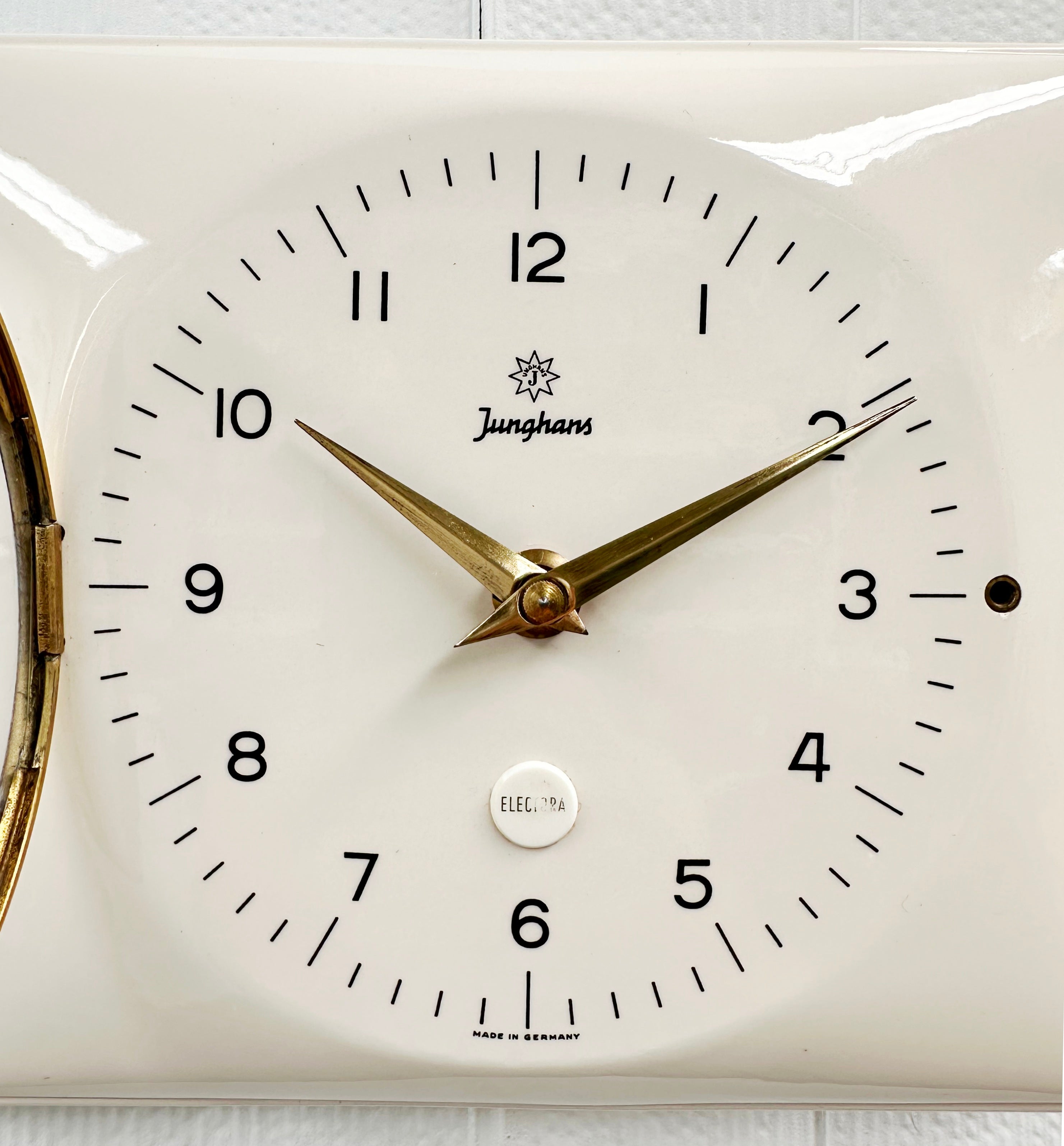 Vintage ceramic Junghans Electra Battery Kitchen Wall Clock | Adelaide Clocks
