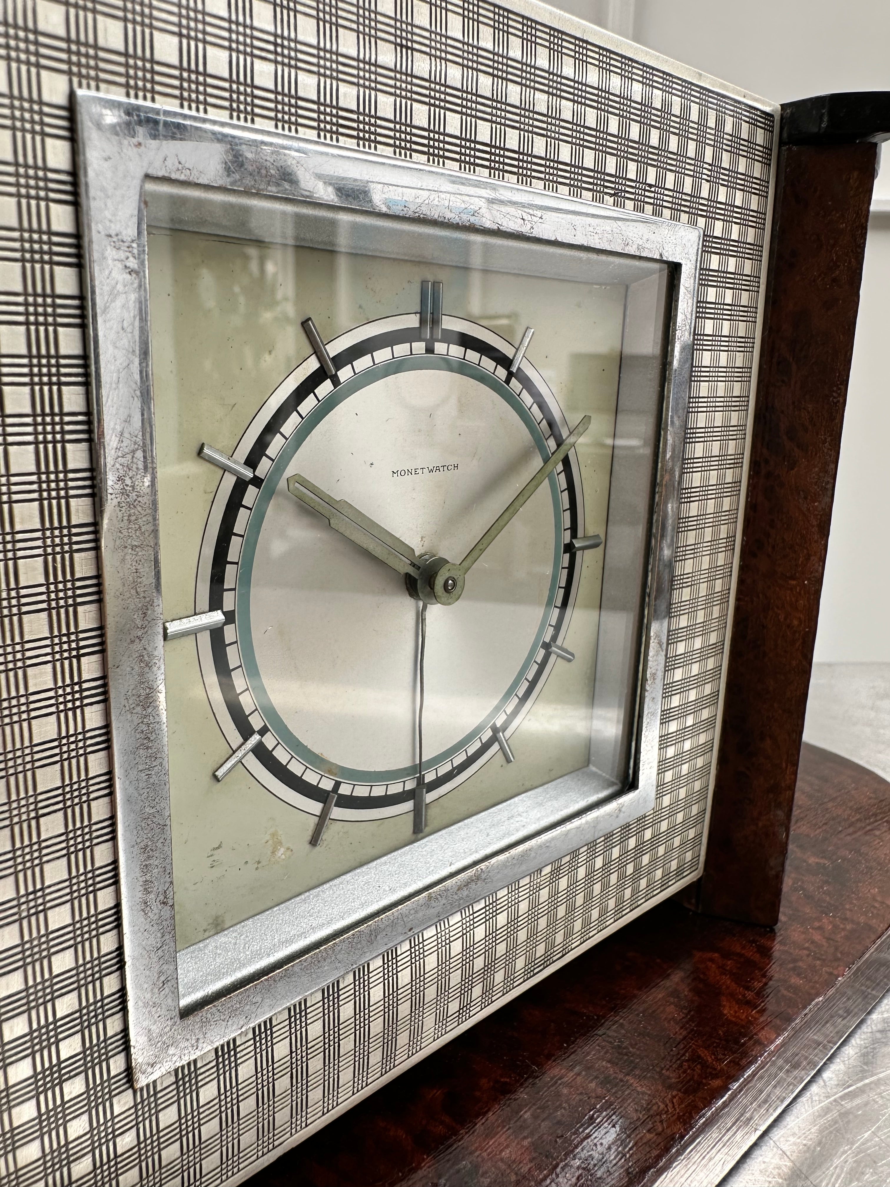 Vintage Monet Watch German Alarm Desk Clock | Adelaide Clocks
