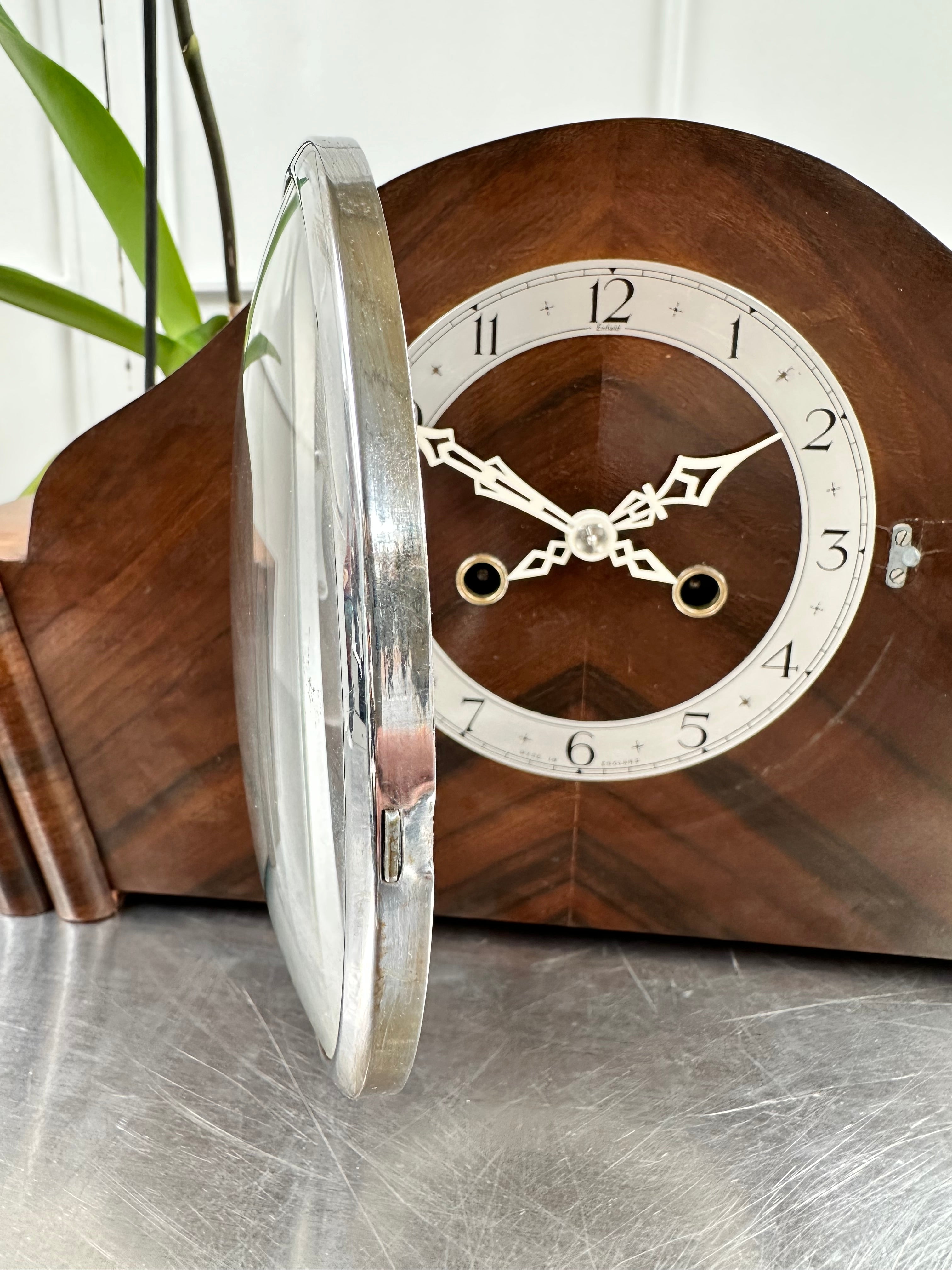 Vintage Enfield Hammer on Coil Chime Mantel Clock | Adelaide Clocks