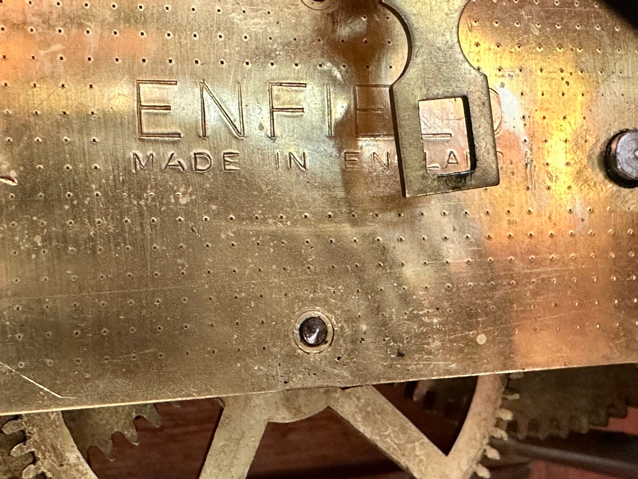 Vintage Enfield Hammer on Coil Chime Mantel Clock | Adelaide Clocks