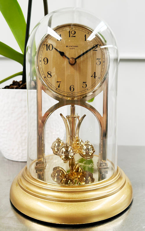 Vintage Junghans Carousel Pendulum Quartz Mantel Clock | Adelaide Clocks