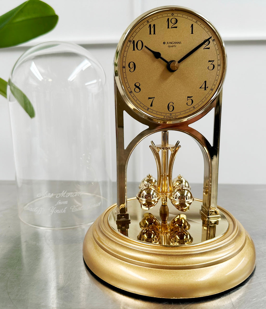 Vintage Junghans Carousel Pendulum Quartz Mantel Clock | Adelaide Clocks