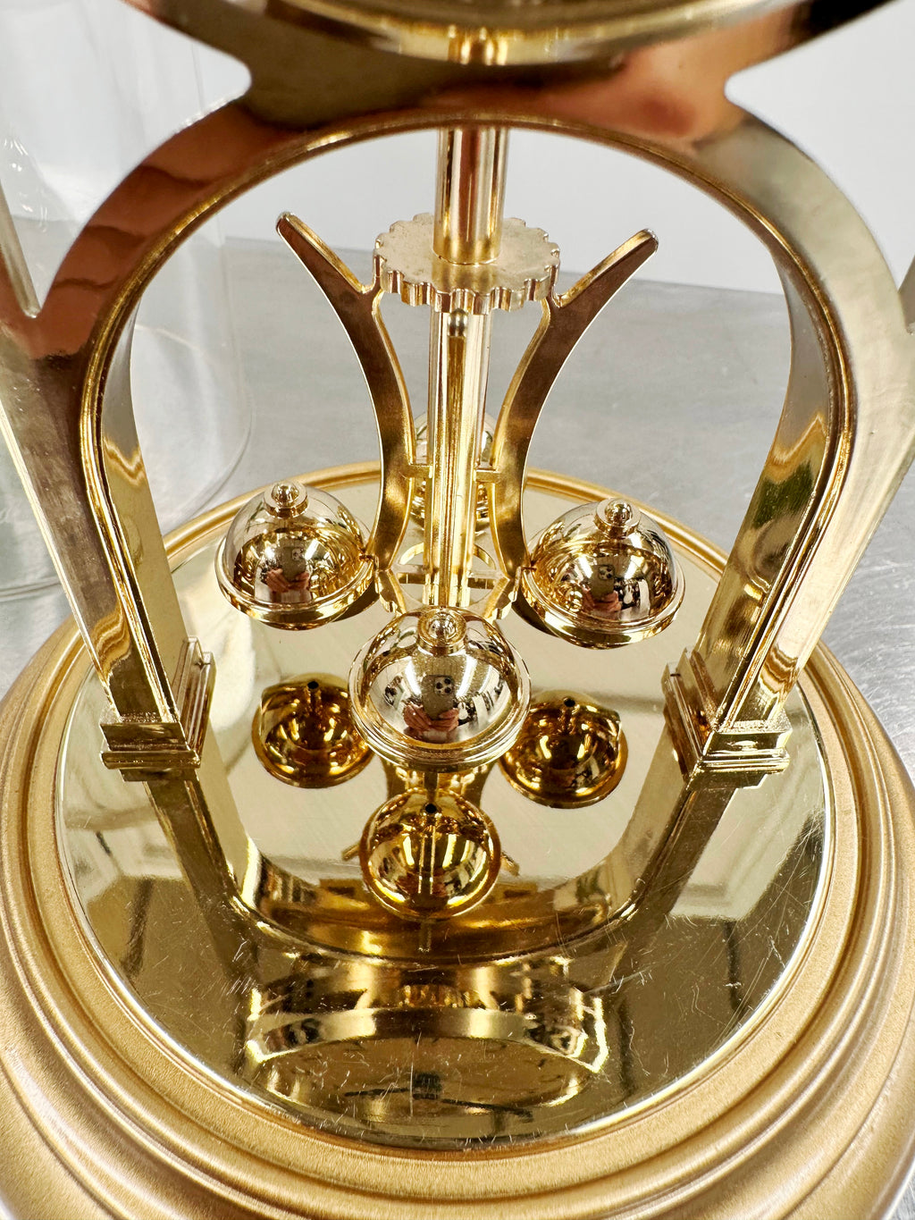 Vintage Junghans Carousel Pendulum Quartz Mantel Clock | Adelaide Clocks