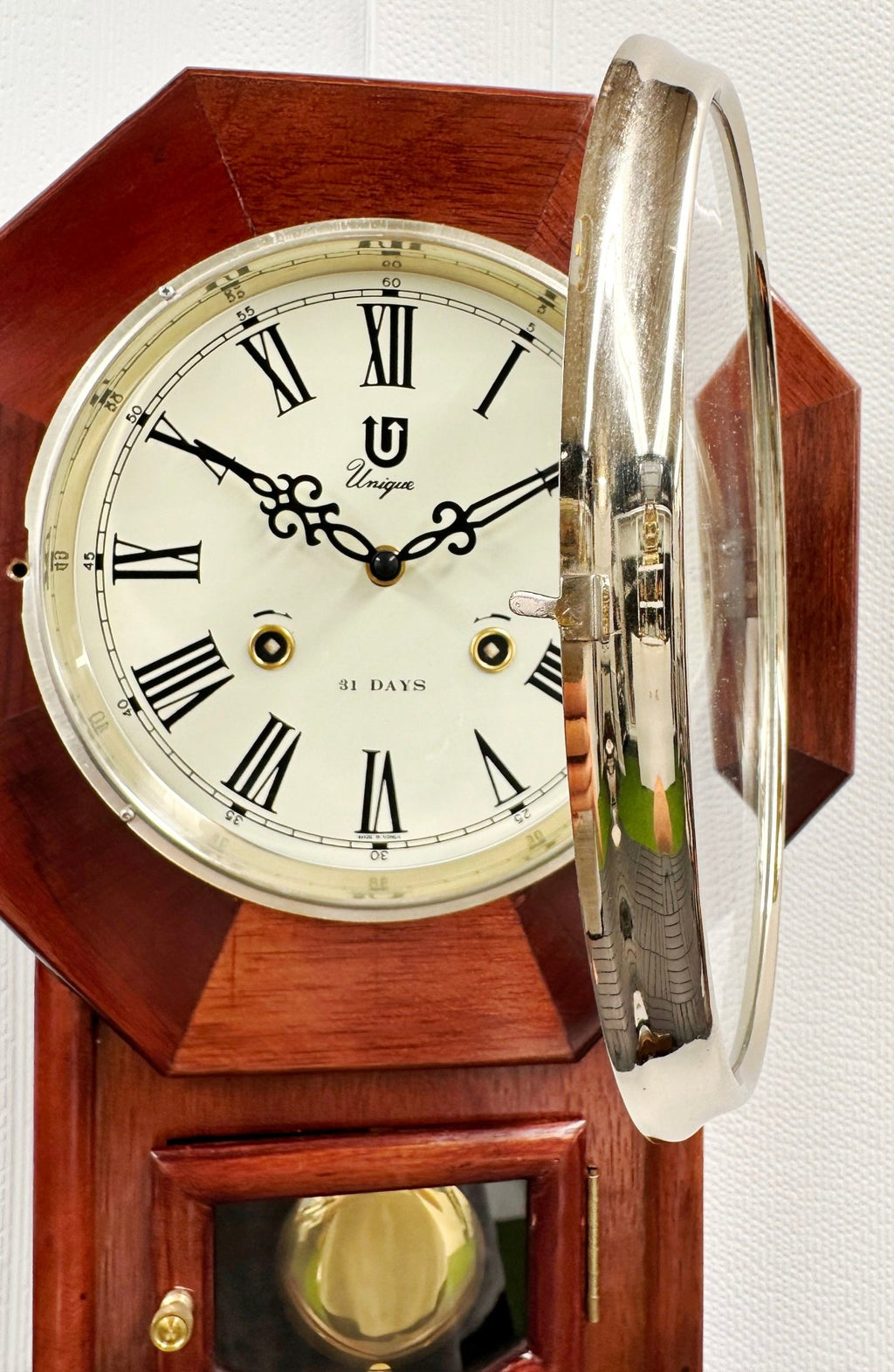 Vintage Unique 31 Day Westminster Pendulum Battery Wall Clock | Adelaide Clocks