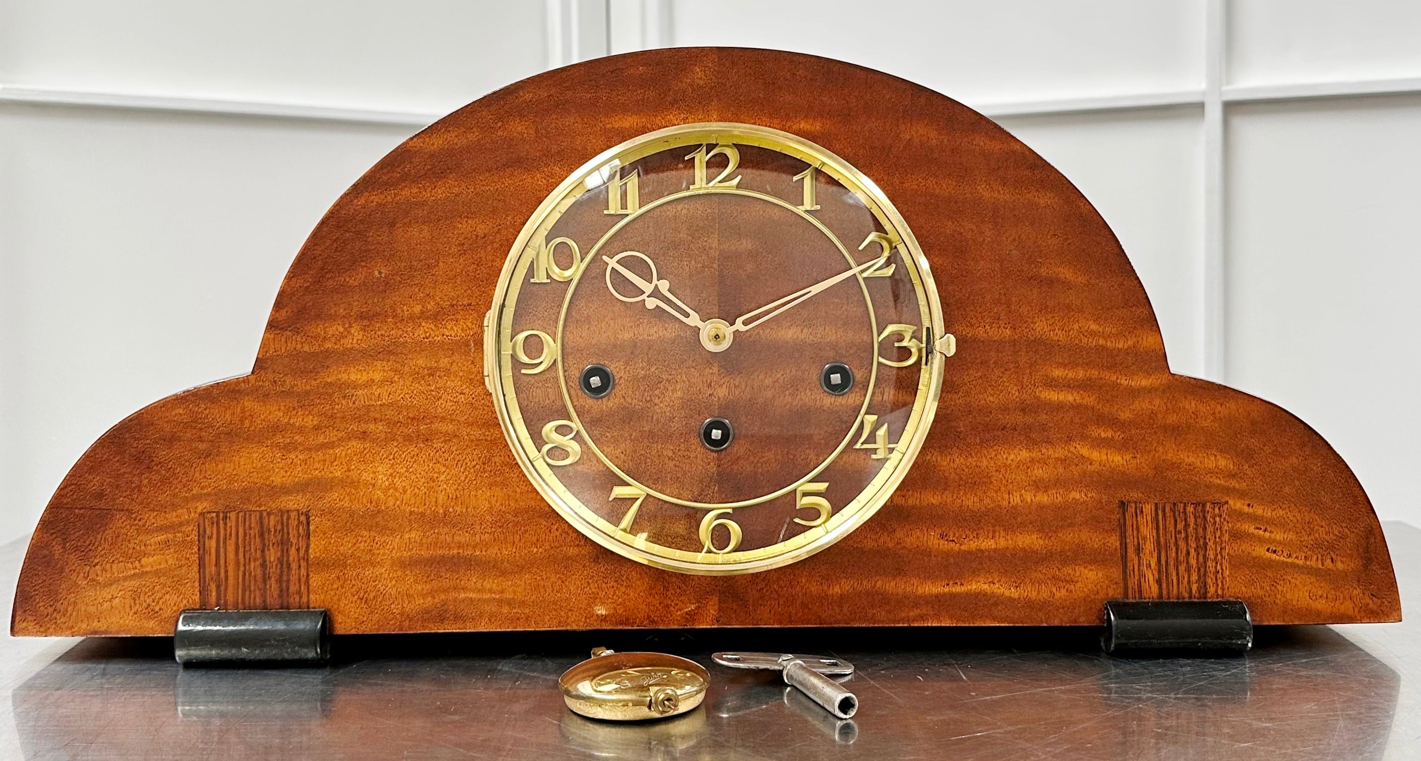Vintage Juba Art Deco Westminster Chime Mantel Clock | Adelaide Clocks