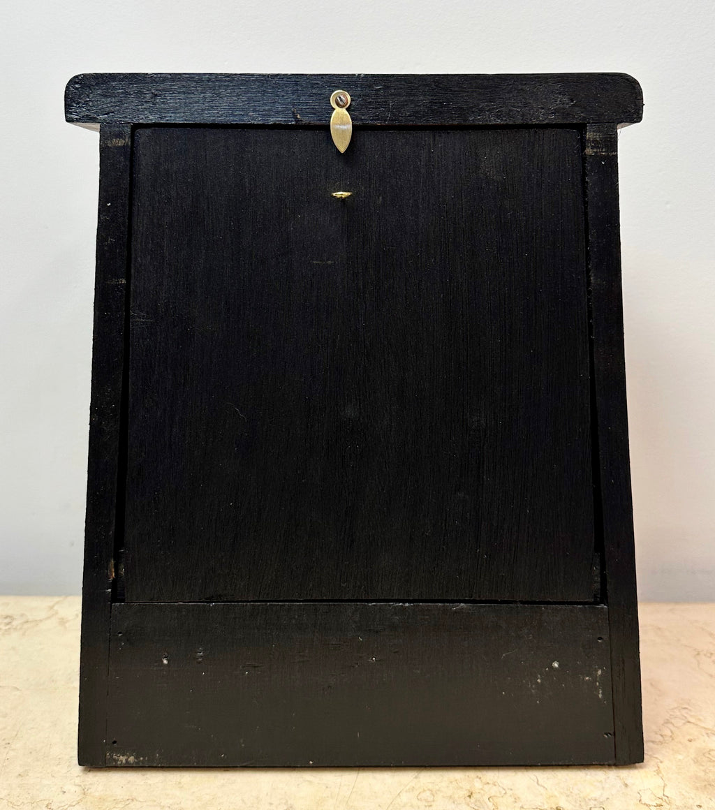 Vintage Original Wood grained Battery Mantel Clock | eXibit collection