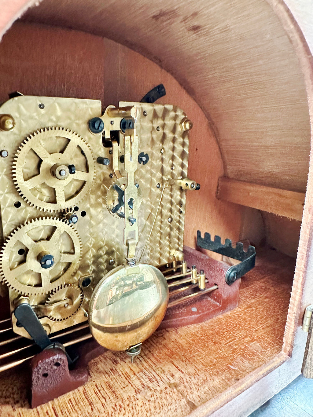 Vintage Juba Art Deco Westminster Chime Mantel Clock | Adelaide Clocks