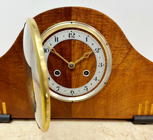 Vintage PERIVALE Hammer on Coil Chime Mantel Clock | eXibit collection