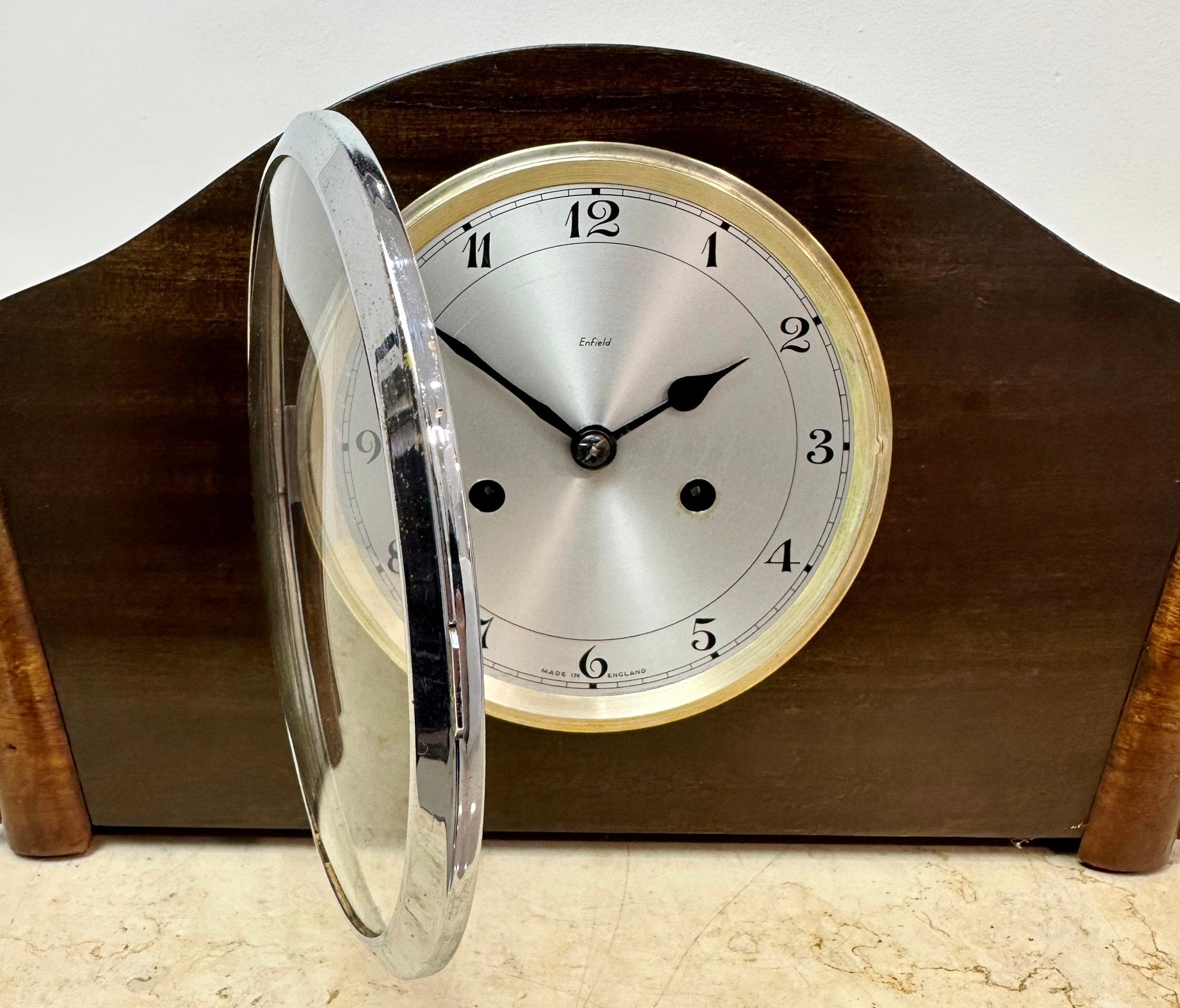 Enfield Clock Collection Original Vintage Enfield Hammer Chime Mantel Clock | Adelaide Clocks