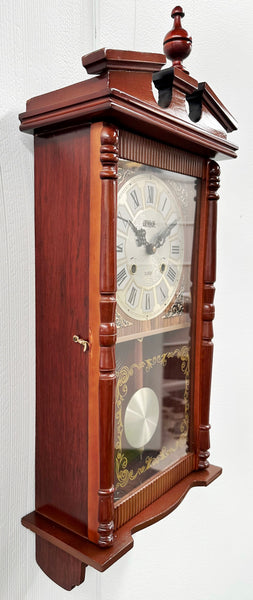 Vintage UNIQUE 31 Day Pendulum Strike Korea Wall Clock | Adelaide Clocks