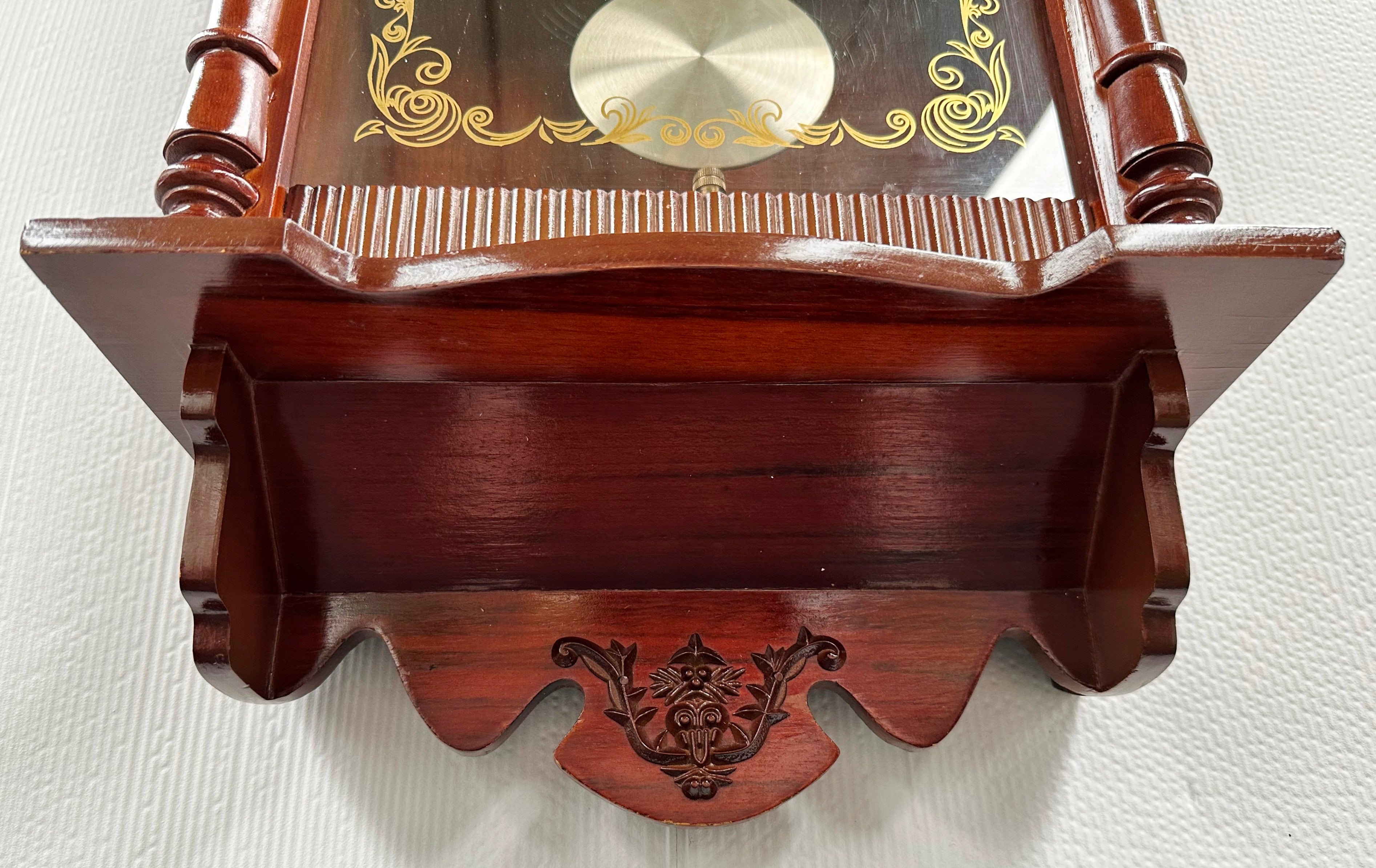 Vintage UNIQUE 31 Day Pendulum Strike Korea Wall Clock | Adelaide Clocks