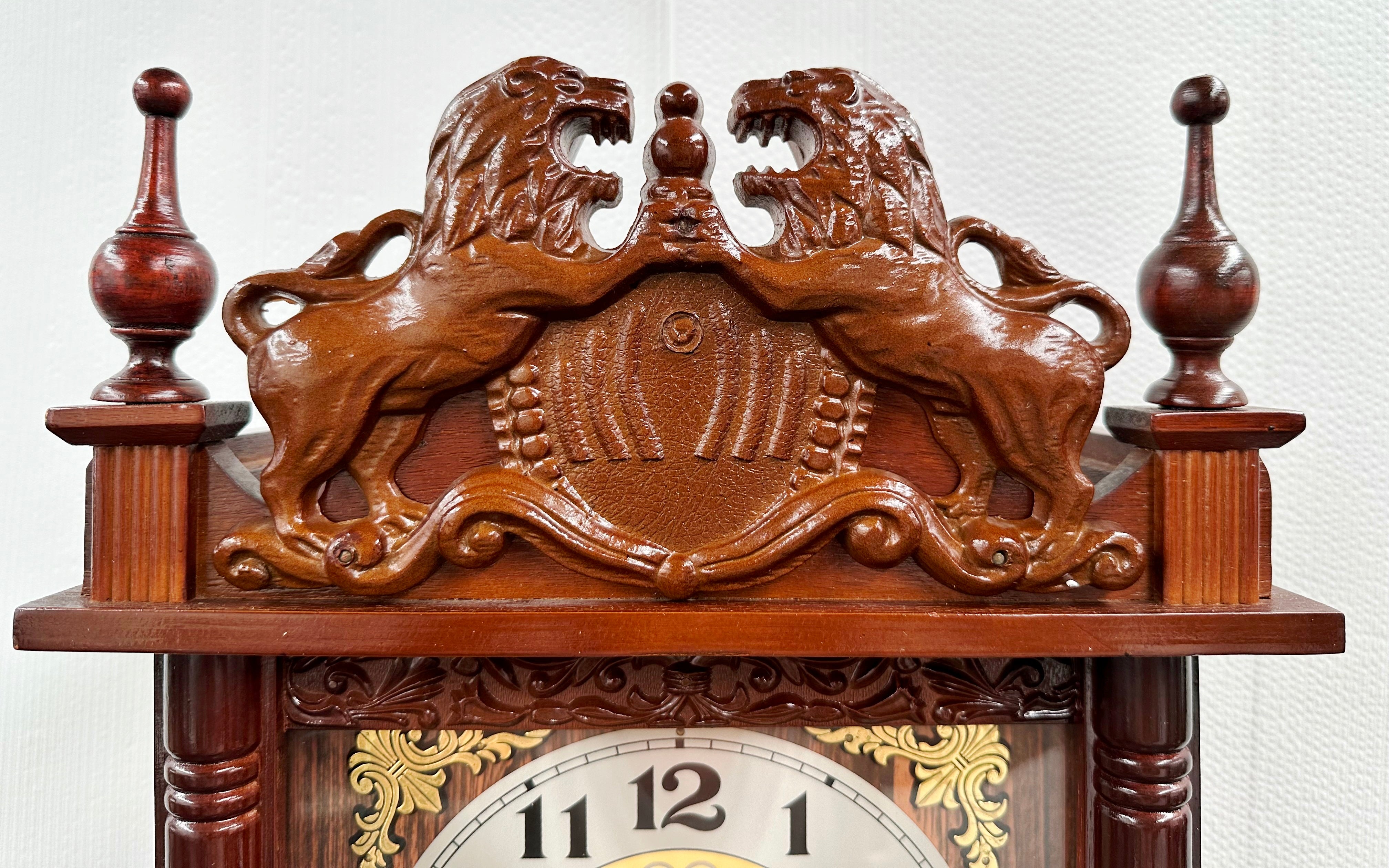 Vintage Golden 31 Day Bim Bam Battery Wall Clock | Adelaide Clocks