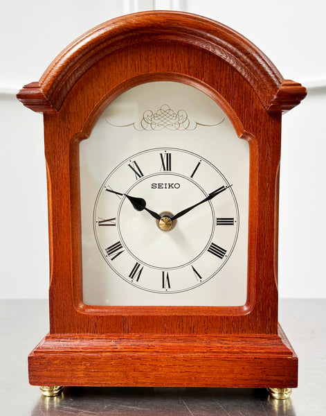 Vintage Seiko Battery Mantel Clock  | Adelaide Clocks