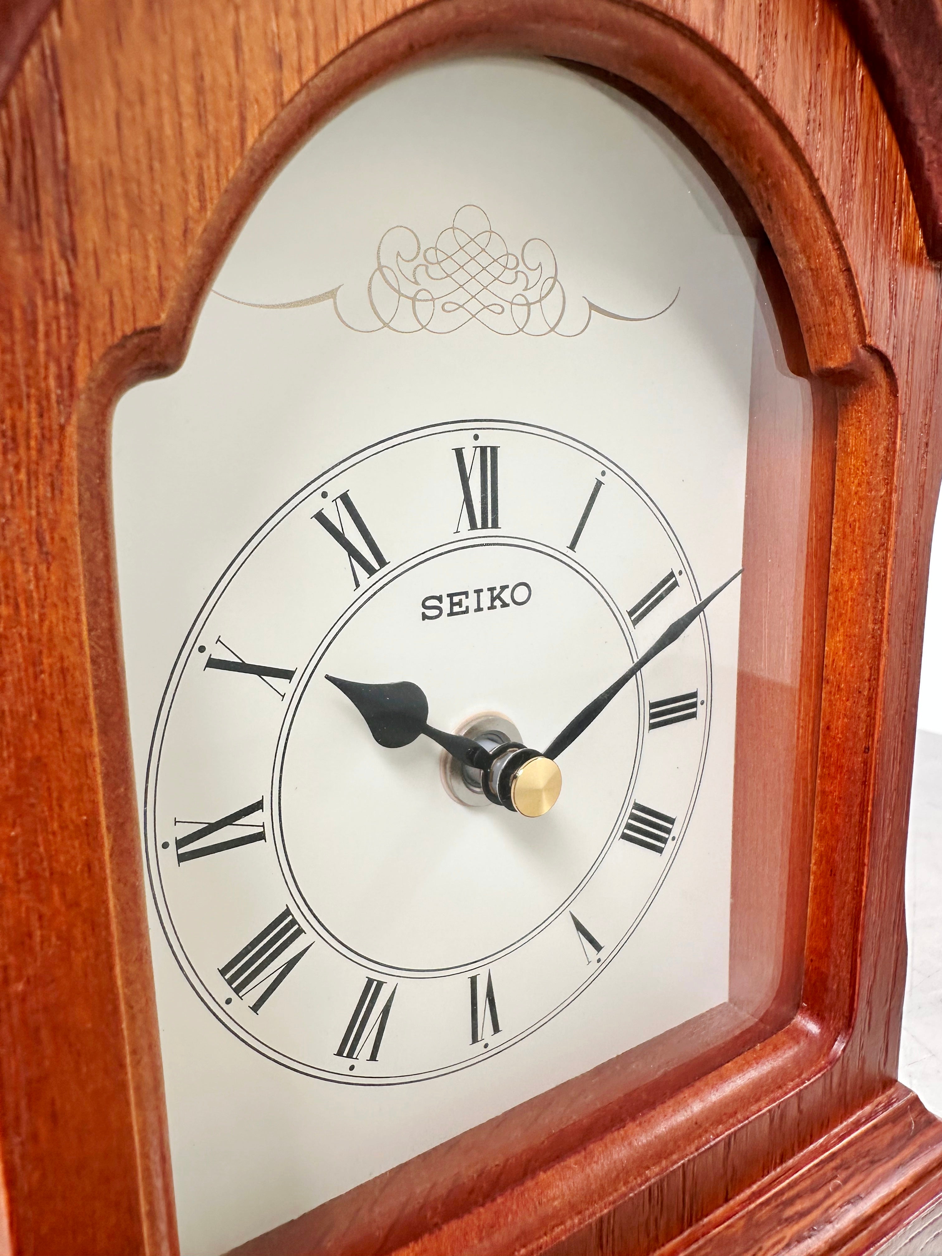 Vintage Seiko Battery Mantel Clock  | Adelaide Clocks
