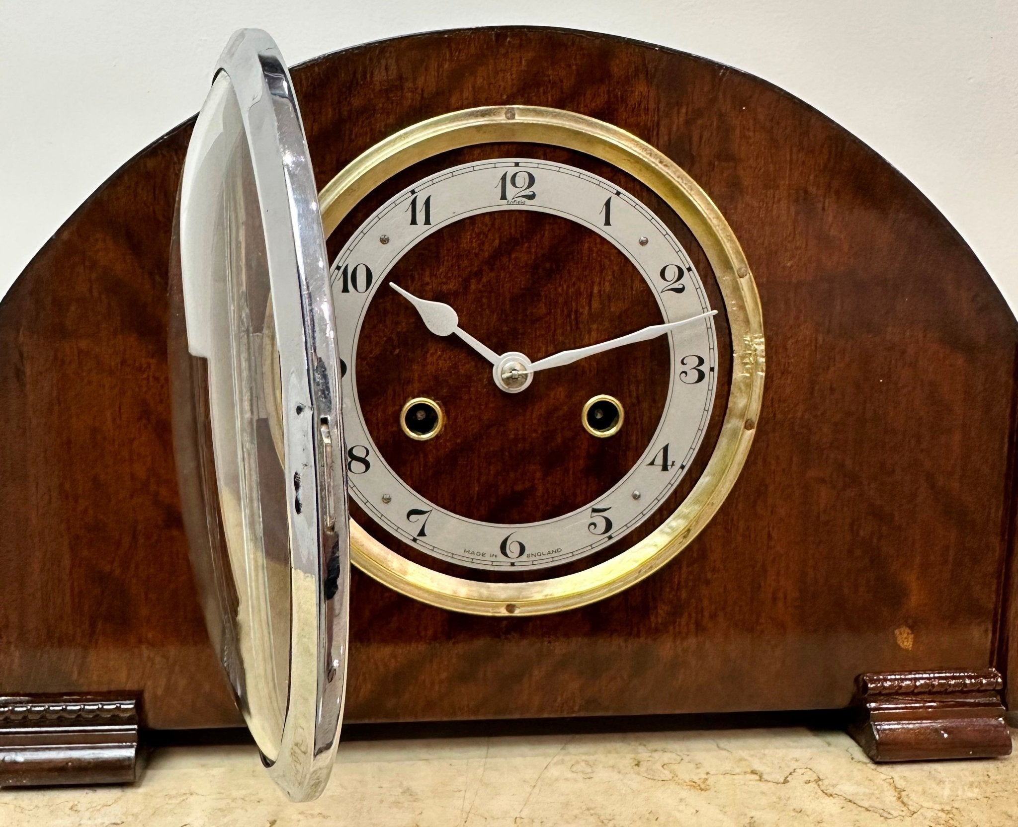 Enfield Clock Collection Original Vintage Enfield Hammer Chime Mantel Clock | Adelaide Clocks