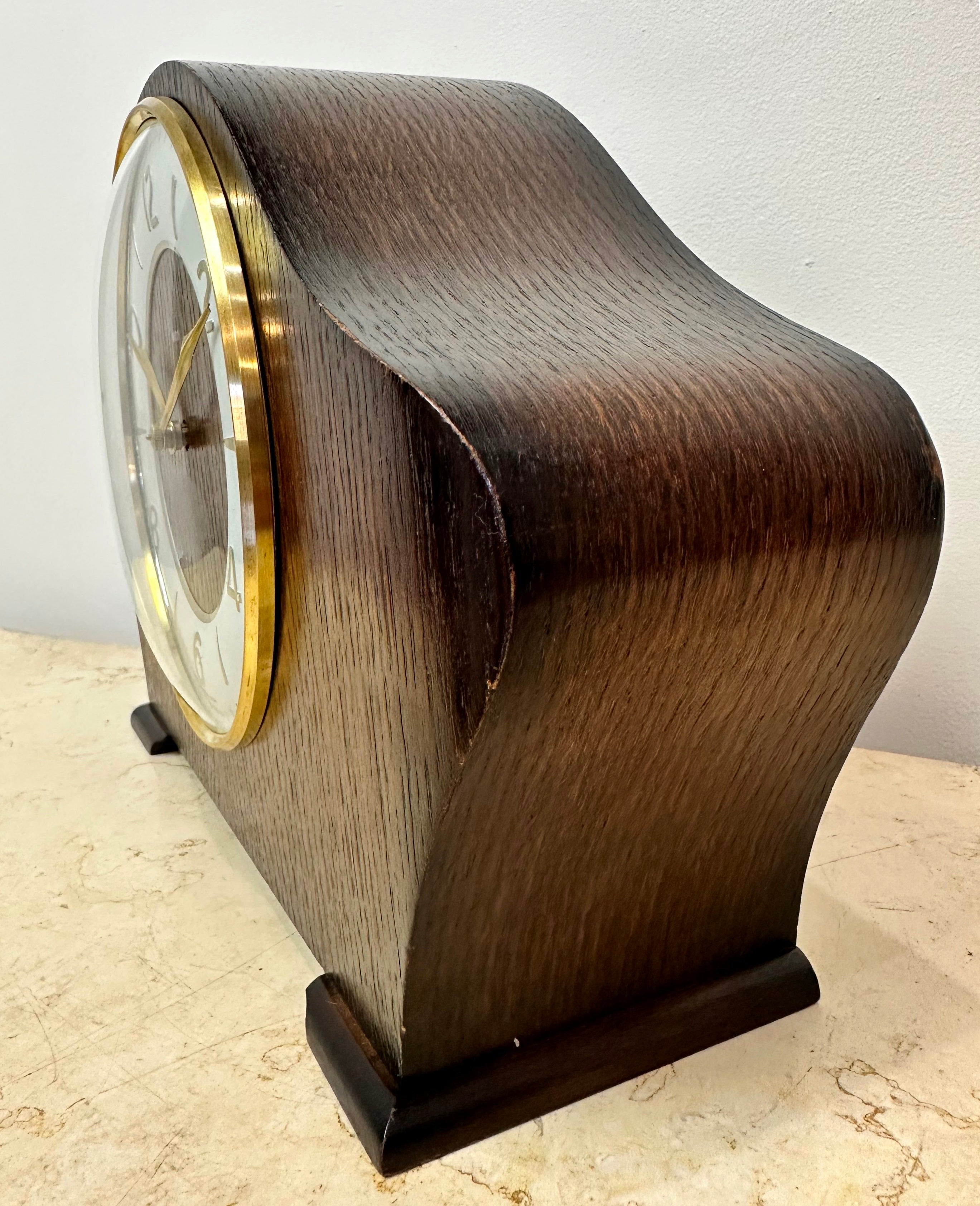 Vintage Smiths Art Deco Hammer on Coil Chime Mantel Clock | eXibit collection