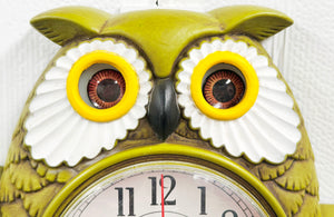 Vintage Trio Owl Eye Moving Pendulum Kitchen Wall Clock | Adelaide Clocks
