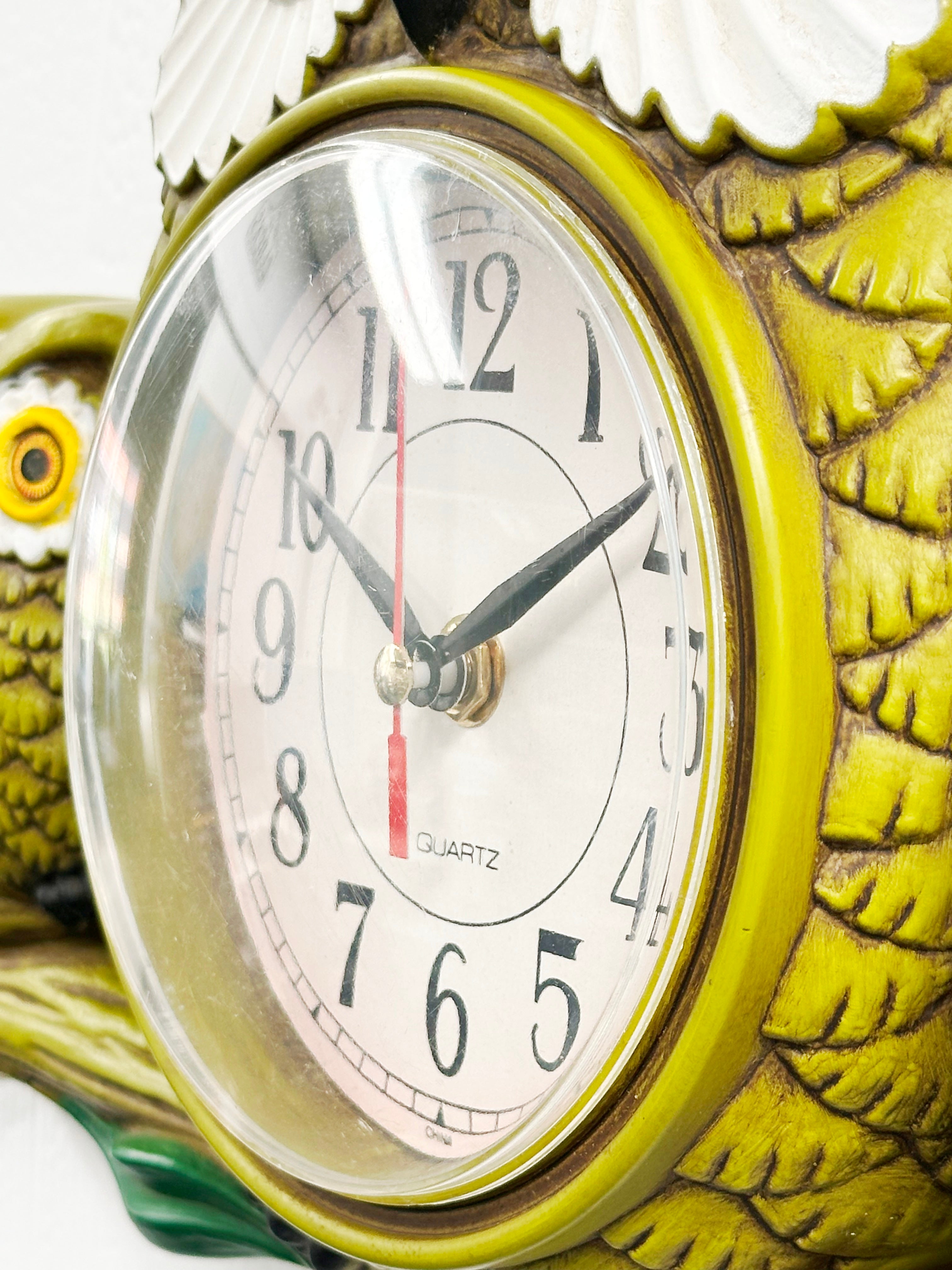 Vintage Trio Owl Eye Moving Pendulum Kitchen Wall Clock | Adelaide Clocks