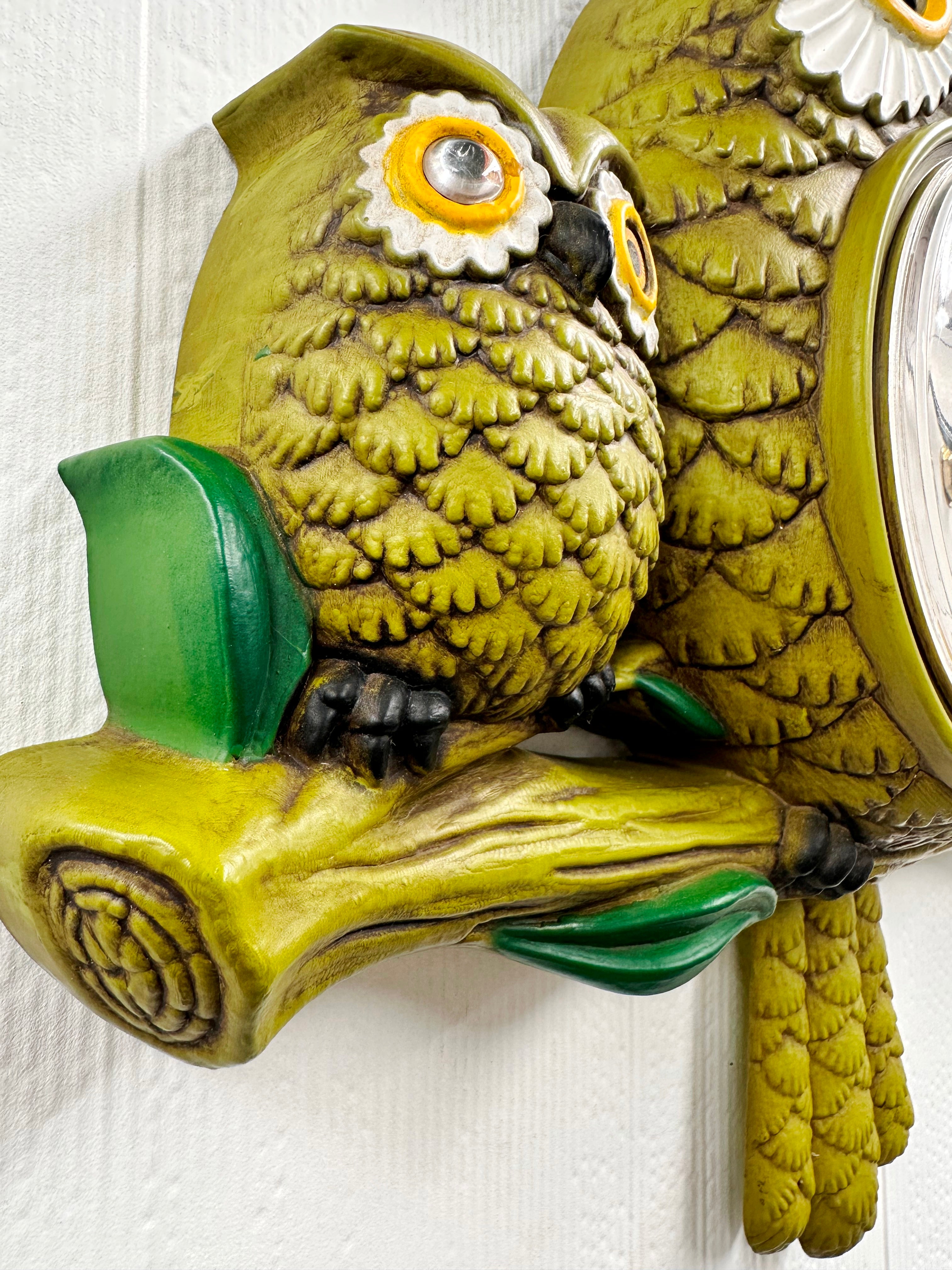 Vintage Trio Owl Eye Moving Pendulum Kitchen Wall Clock | Adelaide Clocks