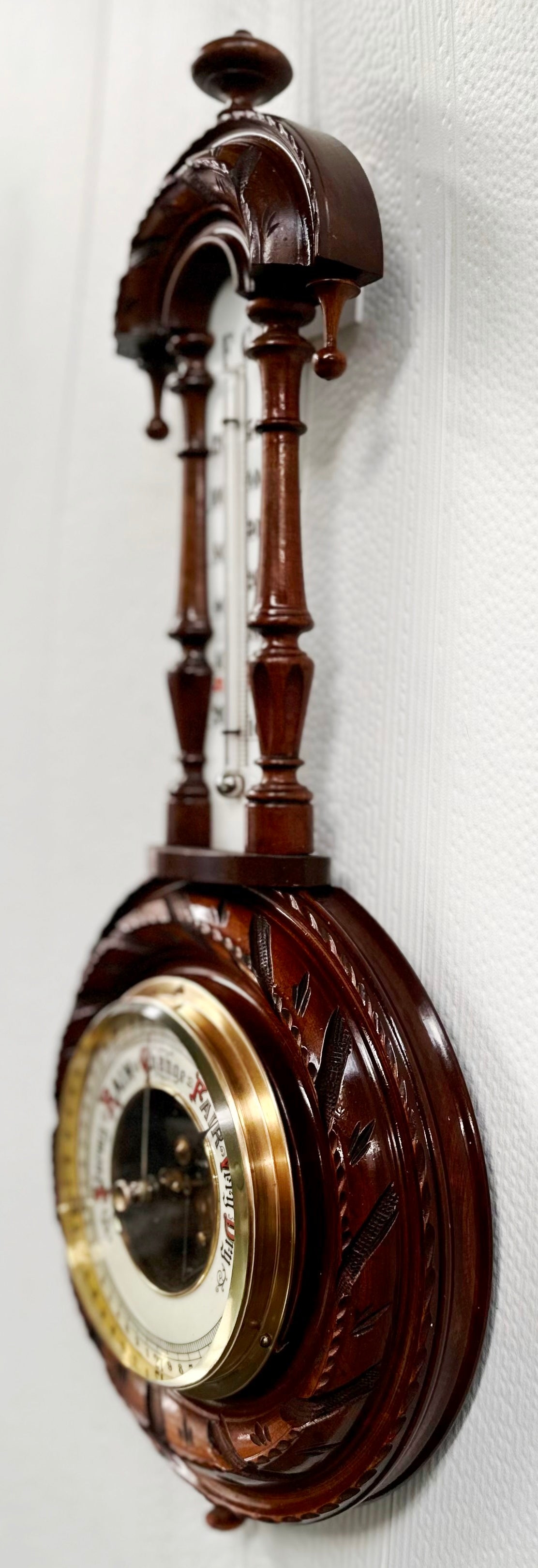 VIntage Barometer & Thermometer German Weather Station | Adelaide Clocks