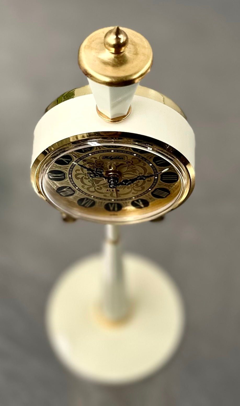 Vintage Rhythm Alarm Lamp Post Desk Clock | Adelaide Clocks