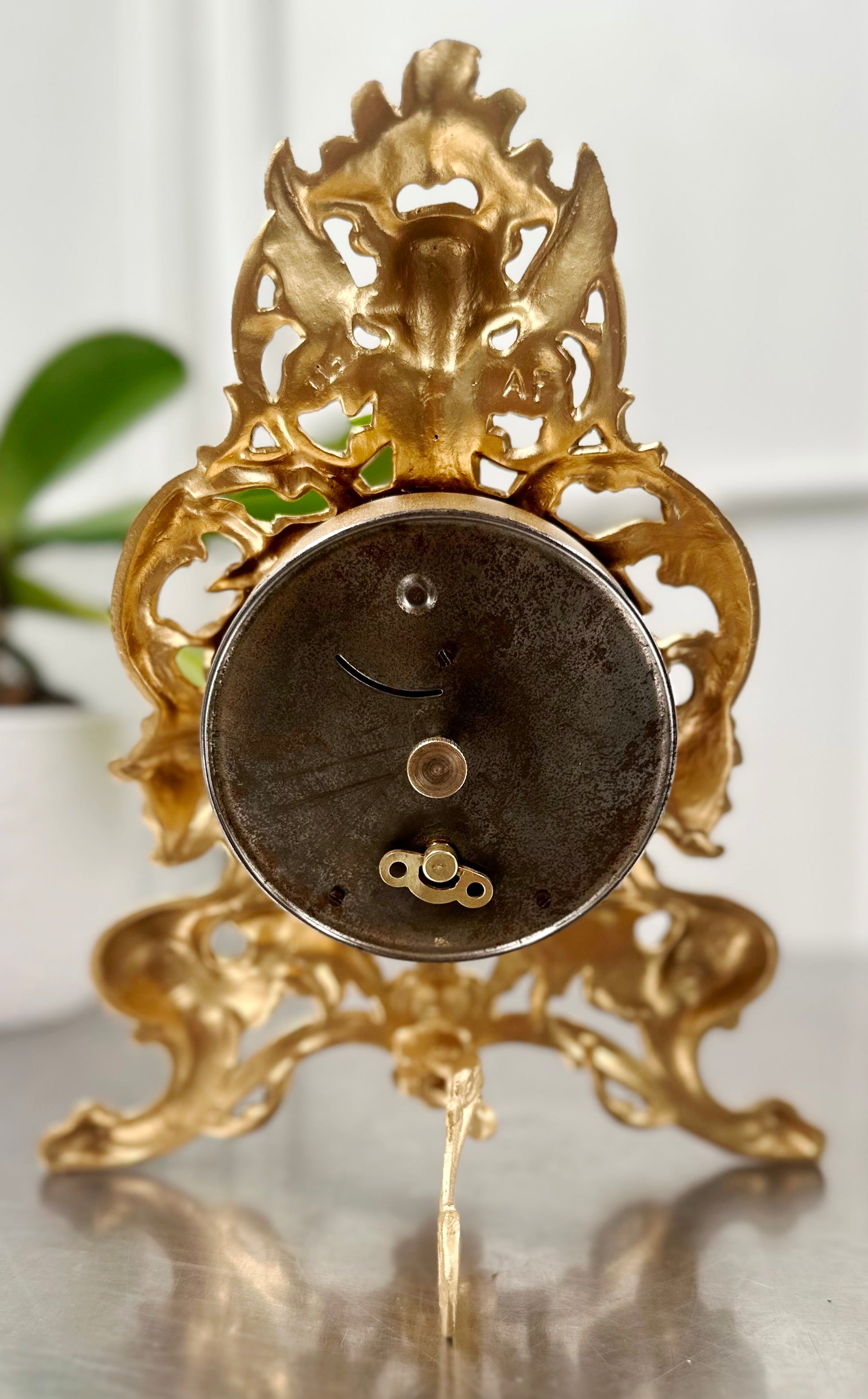 Antique Figural Western Clock Co. U.S.A. Westclox Mantel Clock | Adelaide Clocks