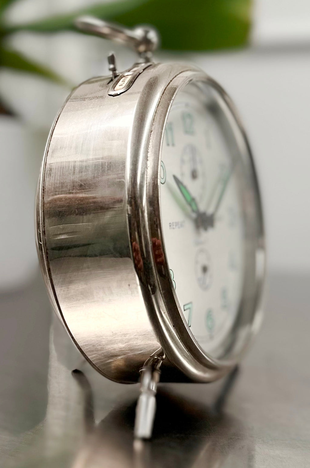 Vintage Repeat German Made Alarm Desk Clock | Adelaide Clocks