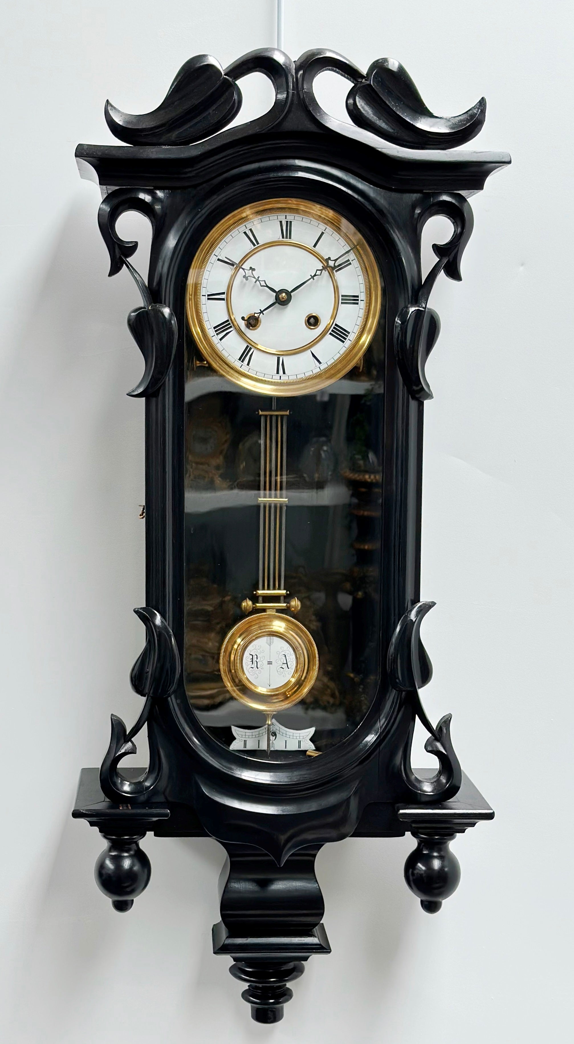 Original Antique Vienna Regulator Pendulum Chime Wall Clock | Adelaide Clocks