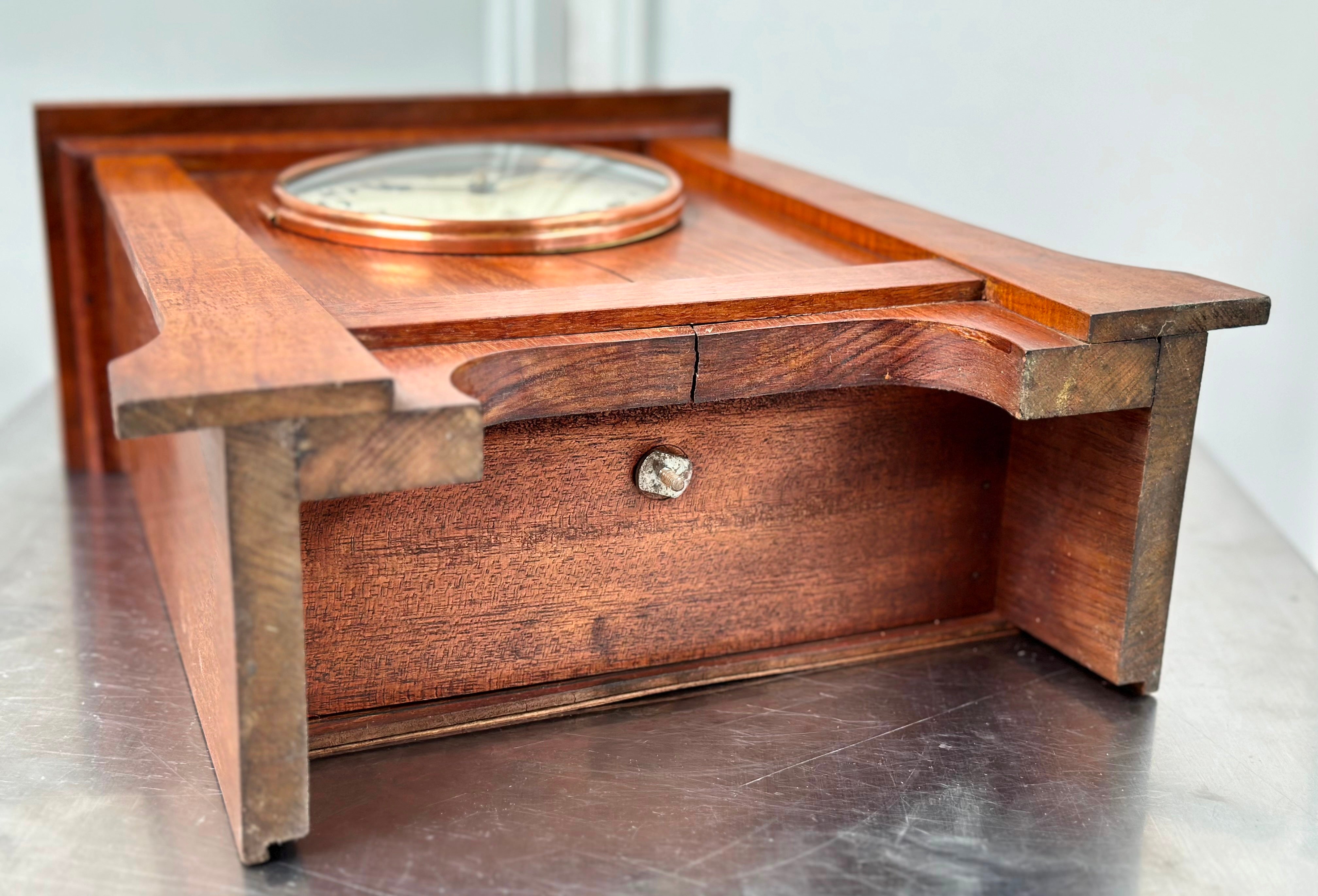 Antique GILBERT U.S.A Bell Chime and Hammer on Coil Strike Mantel Clock ...