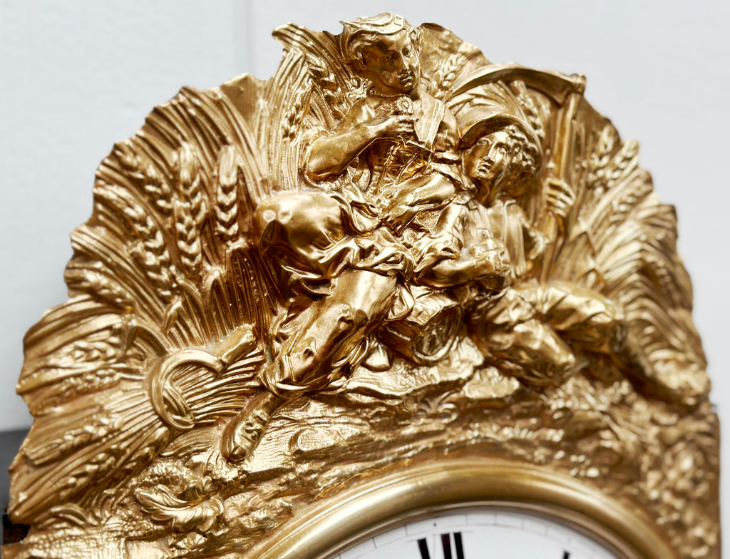 Antique Comtoise / Morbier French Top Bell Wall Clock | Adelaide Clocks