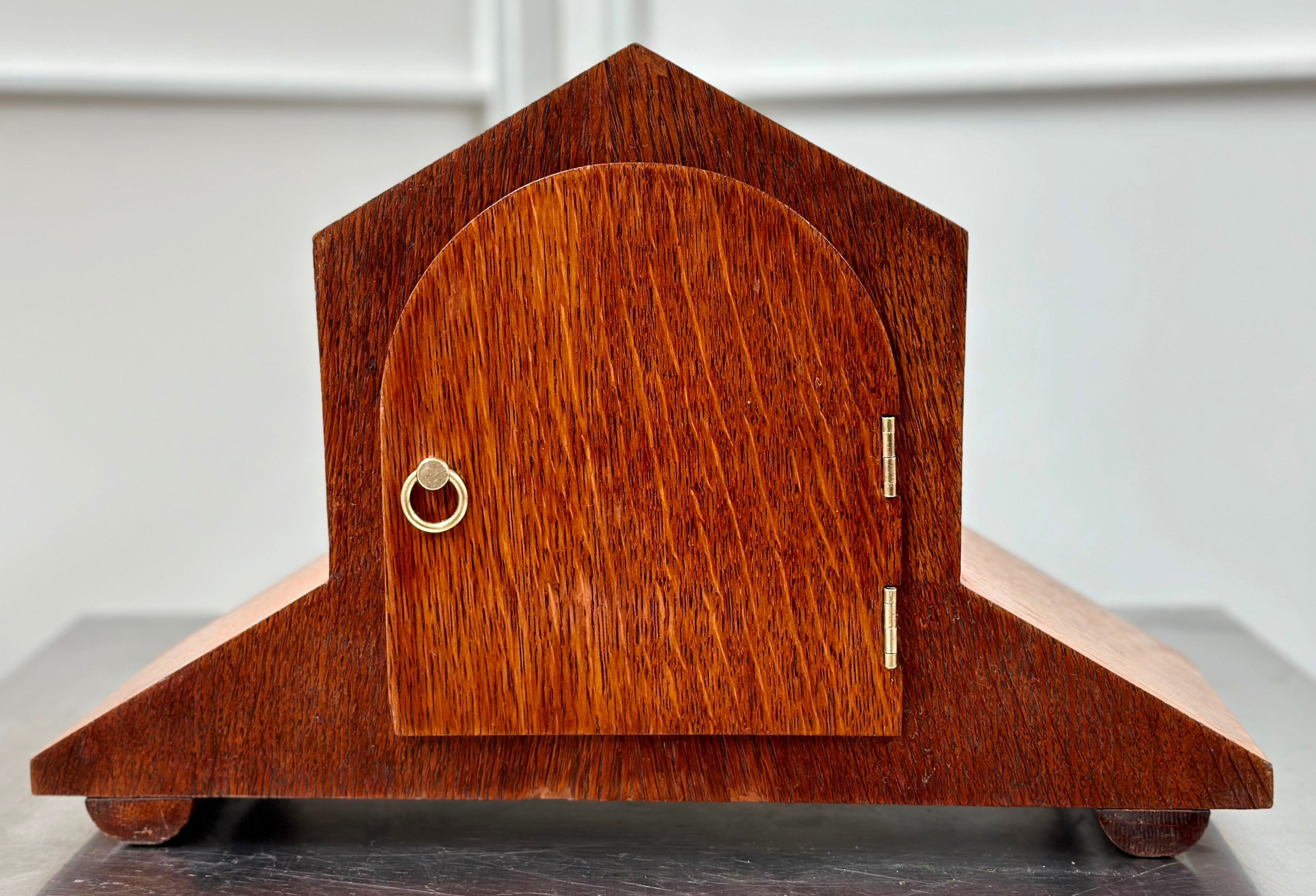 Vintage Junghans Art Deco Octagon Battery Mantel Clock | Adelaide Clock