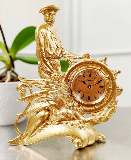 Vintage Sailor Man with Griffin Hermle German Quartz Mantel Clock | Adelaide Clocks