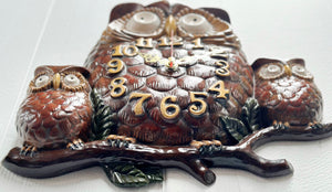 Vintage JUNGHANS Ceramic Arnels OWL Quartz Kitchen Wall Clock | Adelaide Clocks