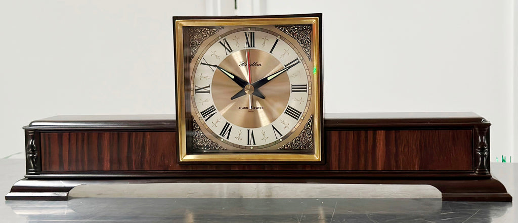 Vintage Art Deco Rhythm Alarm Mantel Desk Clock | Adelaide Clocks