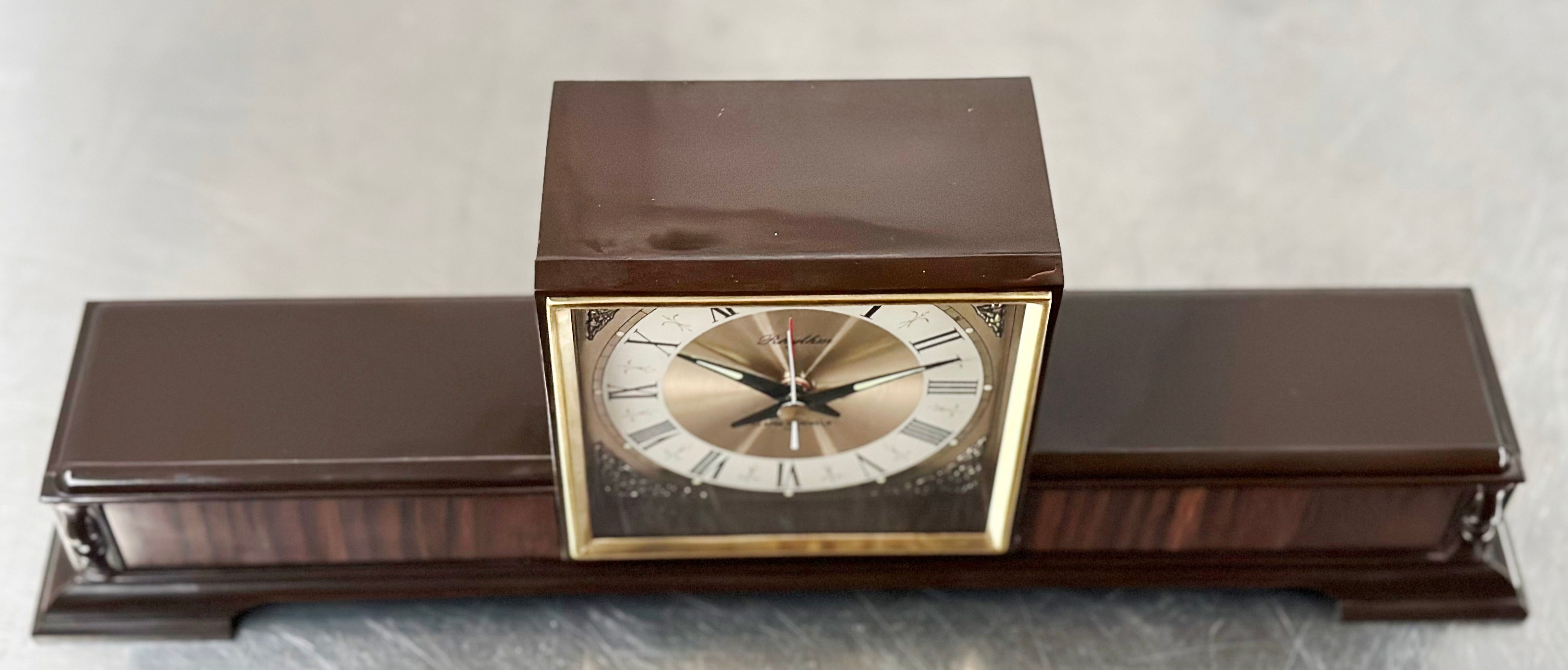 Vintage Art Deco Rhythm Alarm Mantel Desk Clock | Adelaide Clocks