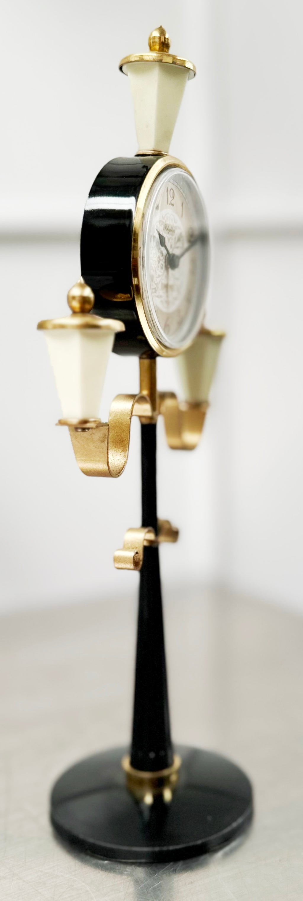 Vintage Rhythm Alarm Lamp Post Desk Clock | Adelaide Clocks