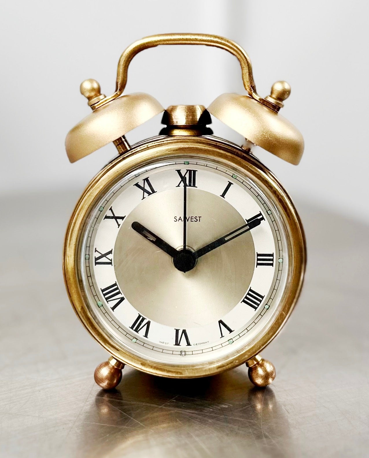 Vintage SALVEST Alarm Quartz Desk Clock | Adelaide Clocks