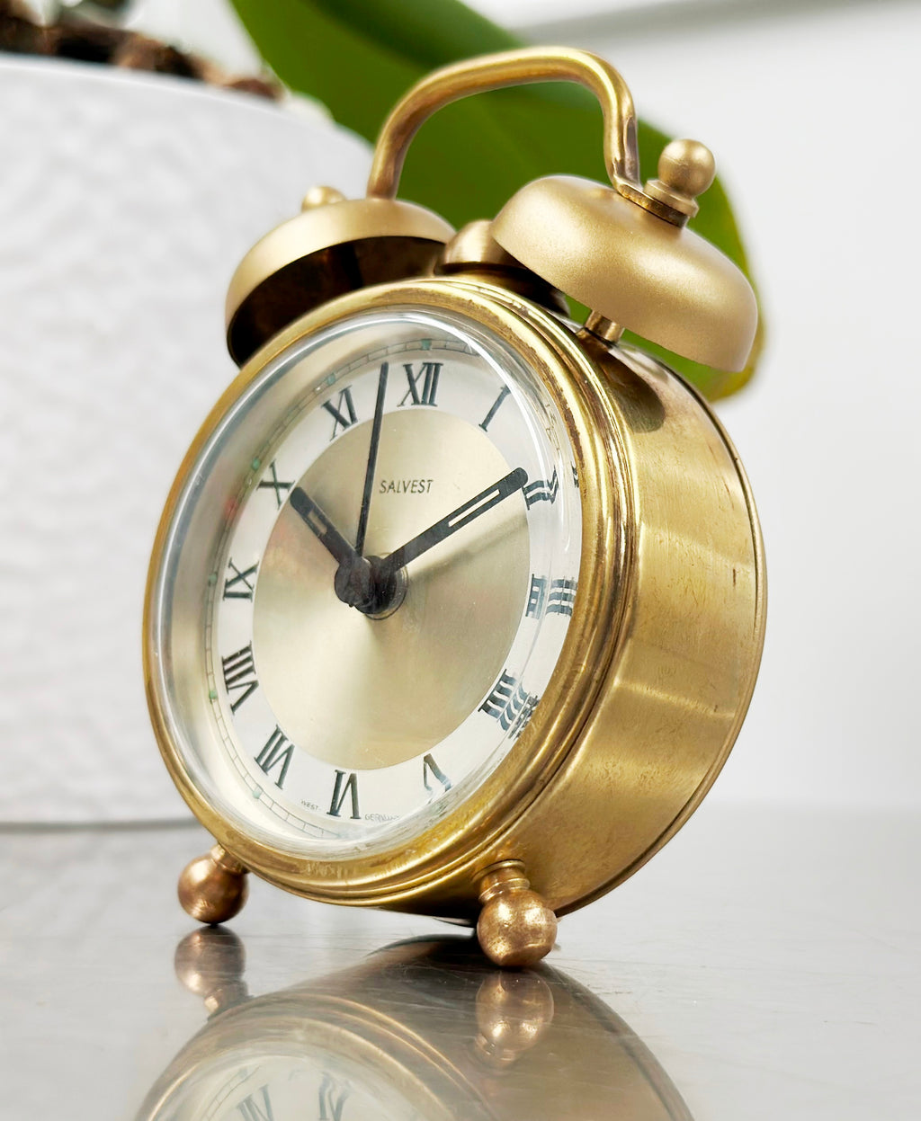 Vintage SALVEST Alarm Quartz Desk Clock | Adelaide Clocks