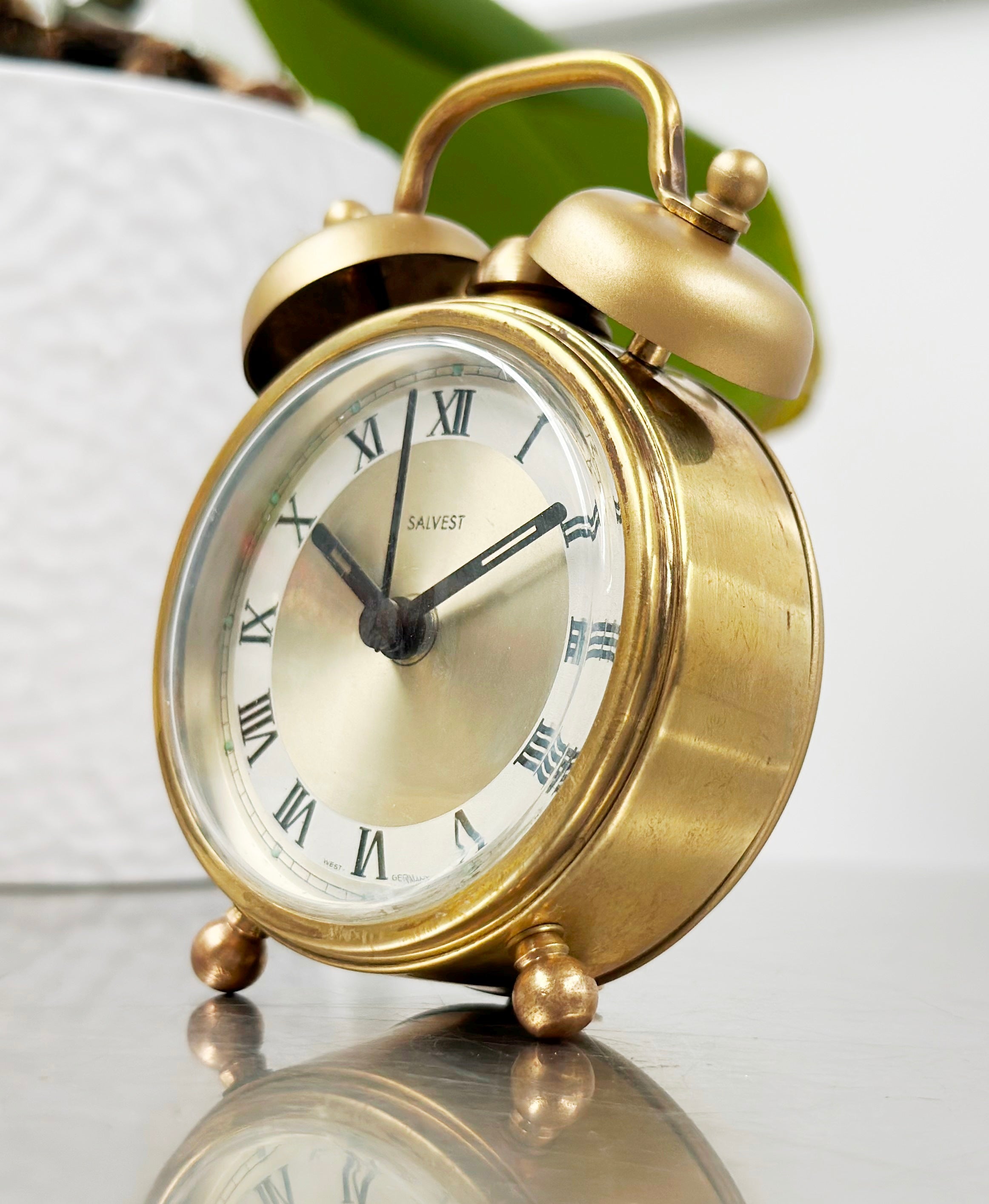 Vintage SALVEST Alarm Quartz Desk Clock | Adelaide Clocks