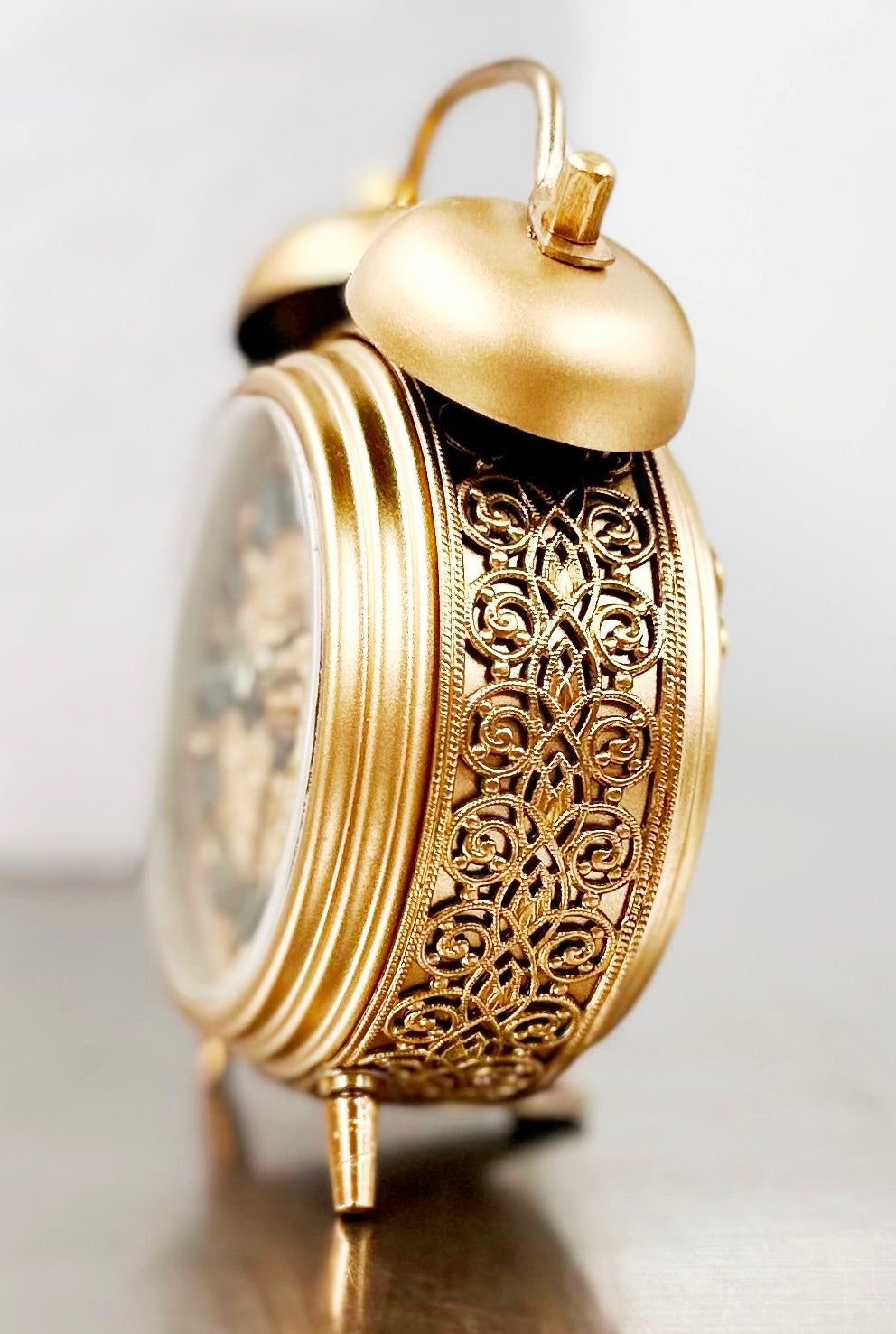 Vintage SUSSEX Twin Bell German Alarm Desk Clock | Adelaide Clocks