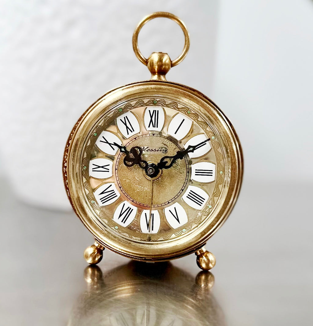 Vintage Blessing German Alarm Bedside Desk Clock | Adelaide Clocks