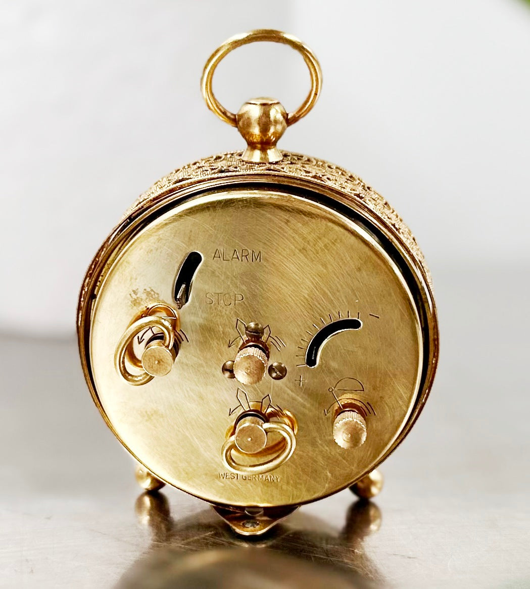 Vintage Blessing German Alarm Bedside Desk Clock | Adelaide Clocks