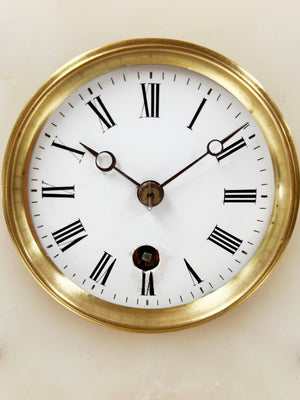 Antique French Alabaster Mantel Clock | Adelaide Clocks