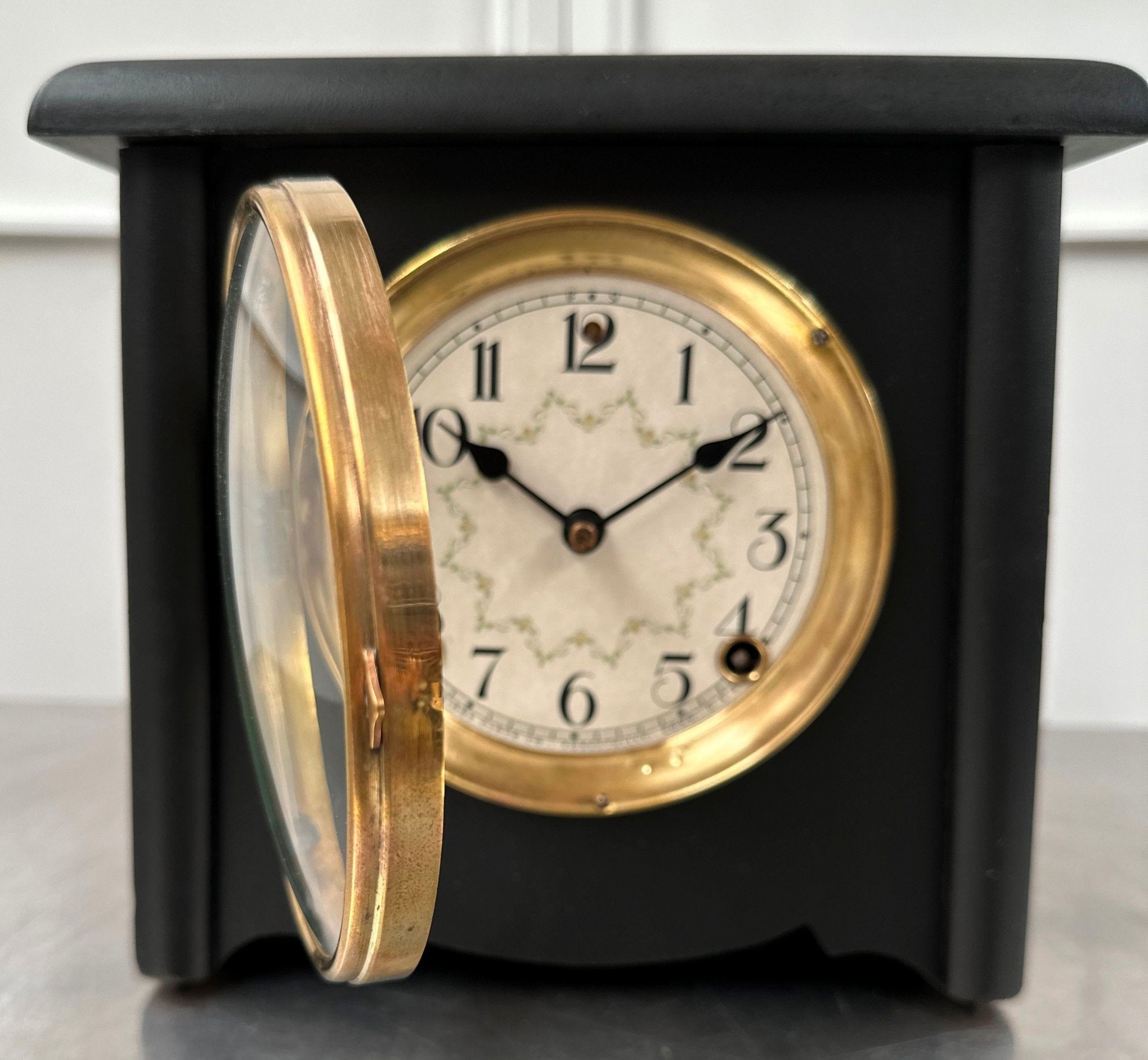 Antique Sessions USA Bell & Hammer Strike Mantel Clock | Adelaide Clocks