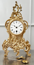 Antique Figural French Spelter Mantel Clock | Adelaide Clocks