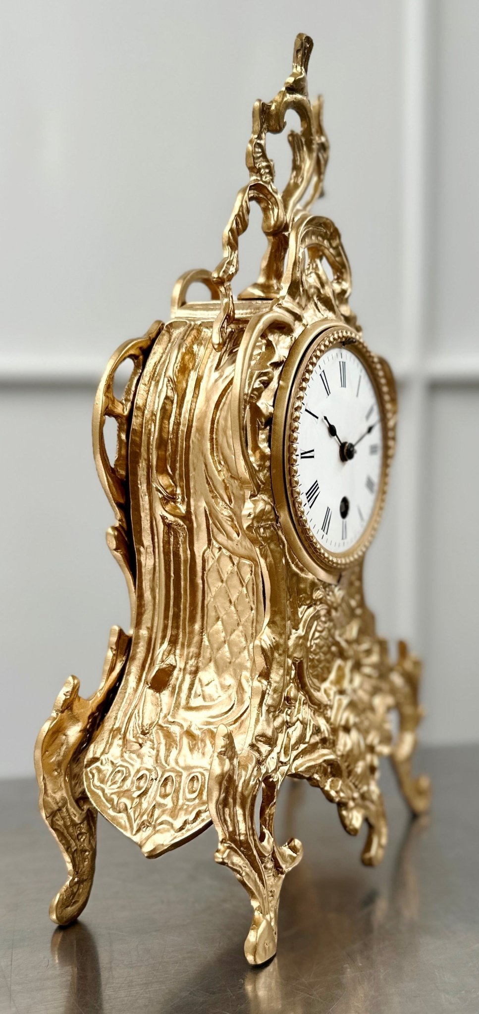 Antique Figural French Spelter Mantel Clock | Adelaide Clocks